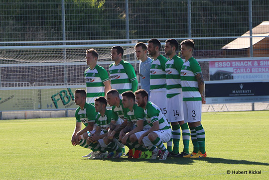 Shamrock Rovers Team Photo prior to their match against F.C. Progès Niederkorn. Photo: Hubert Rickal