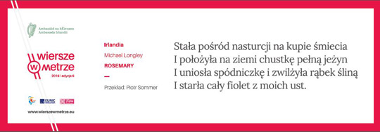 Michael Longley poetry on Warsaw’s Underground