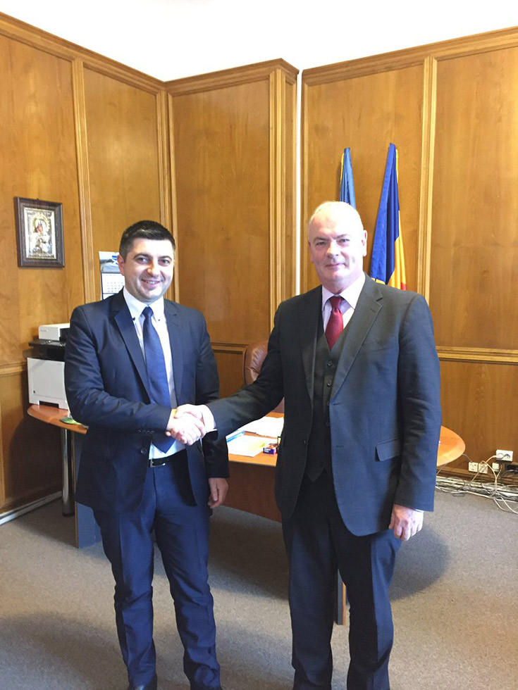 Ambassador Derek Feely meets State Secretary Ion Cimpeanu ( Ministry of Environment) to discuss enhancing mutual cooperation
