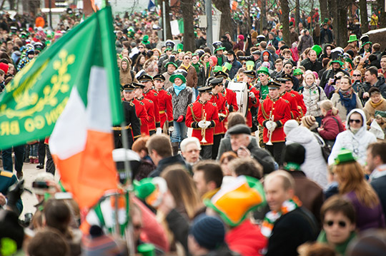 St Patrick's Day Parade, Moscow, Russia
