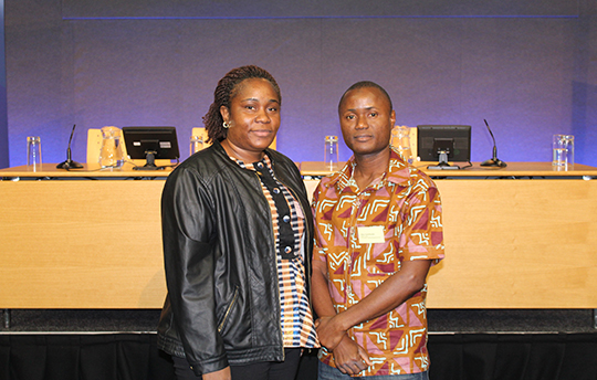 (L-R) Thelma Nelson of Liberia and Allieu Koroma of Sierra Leone were among fellows who attended the Irish Aid Orientation programme on Saturday 16 September in Dublin