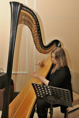 Harpist at the Embassy of Ireland Slovakia