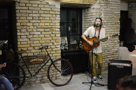 Live music at the Jameson pop-up store