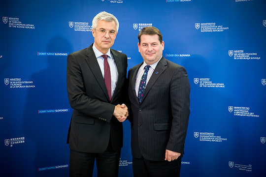 Minister Murphy with Mr Ivan Korčok