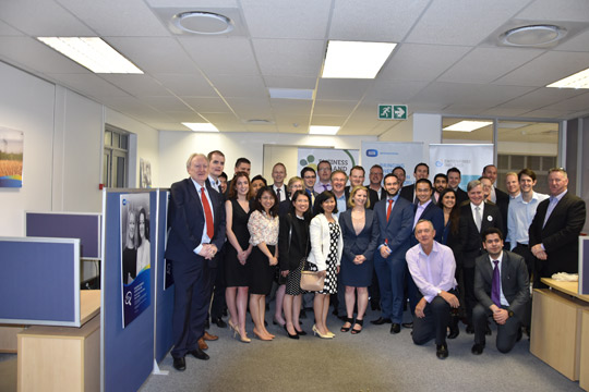 Group photo of the participants and organisers of the BISA reception including Tony McCullagh, Deputy Head of Mission, Embassy of Ireland, Pretoria (far left).