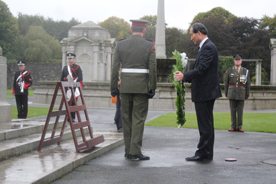 Minister for Patriots and Veterans Affairs Park visits Ireland