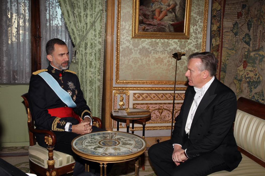 © Casa de S.M. el Rey Ambassador Cooney in private audience with King Felipe VI