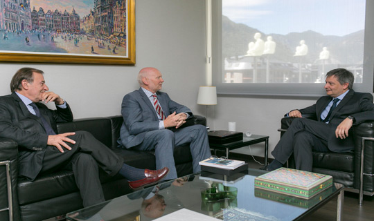 Ambassador Harman met with the Foreign Minister of Andorra during a farewell visit on 10 July.