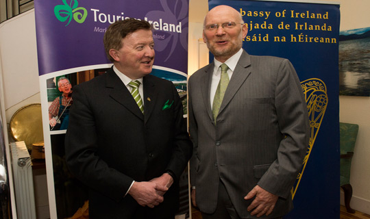 Minister Perry with Ambassador Harman, St. Patrick's Day 2014