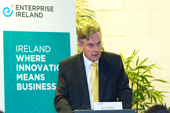 Ambassador Cooney spoke at a seminar involving Enterprise Ireland client companies which provide innovative IT services to the tourism sector