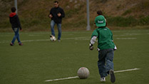 The GAA put on several workshops to show the kids how to play football and hurling. Sunday 15 March 2015, Parque Deportivo Puerta de Hierro Madrid