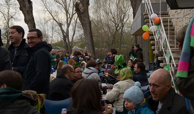 Hundreds of people came to join in the festivities. Sunday 15 March 2015, Parque Deportivo Puerta de Hierro Madrid