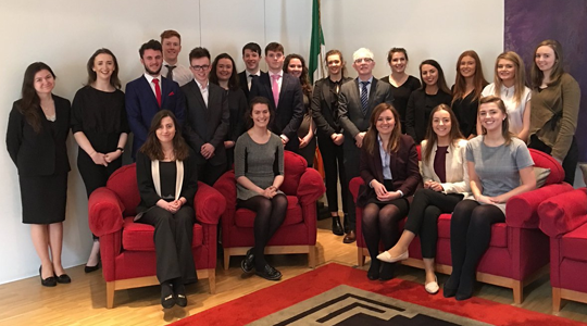 Law Students from University College Cork visit the Embassy of Ireland