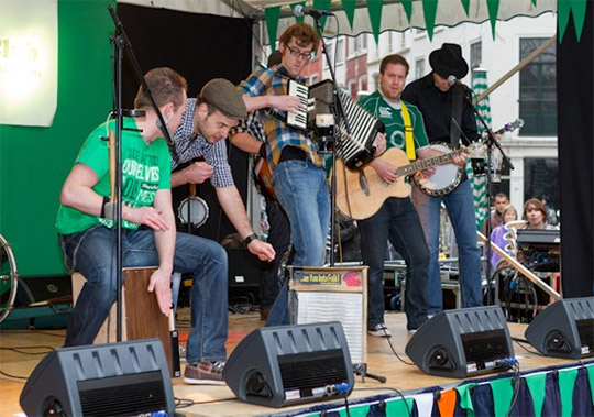 Celebrations at the 6th annual St. Patrick's Day Festival in The Hague. Credit: The Irish Club Netherlands