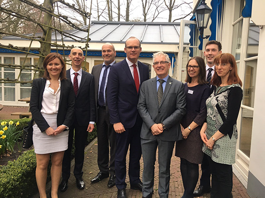 Tánaiste with Embassy Team