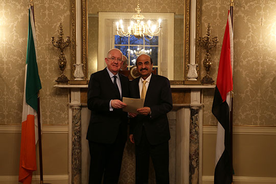 Minister Flanagan UAE Ambassador Al Shamsi large