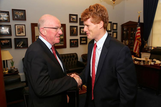 Minister Flanagan with Congressman Joe Kennedy