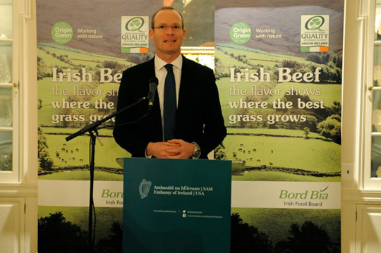 Minister Coveney at Embassy of Ireland Residence