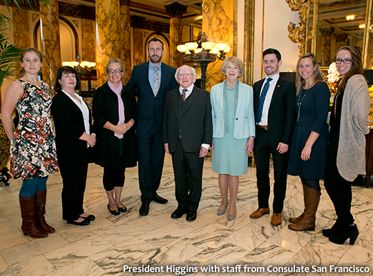 Visit to Seattle and California,USA by The President of Ireland & Sabina Higgins