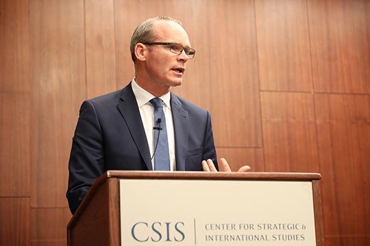 Managing the Brexit Challenge: Ireland, the EU, and Transatlantic Relationships. Remarks by Simon Coveney TD, Minister for Foreign Affairs and Trade Center for Strategic & International Studies (CSIS)