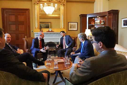 Minister Coveney with Speaker Ryan and officials