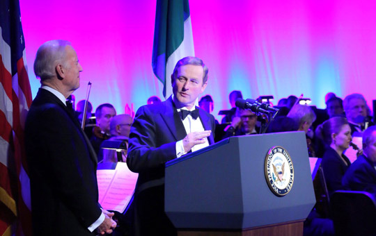 Taoiseach Enda Kenny speaking at the Kennedy Center Opening, 17 May