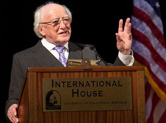 Address by President Higgins at University of California, Berkeley entitled "Ending Global Hunger, Eliminating Poverty - Is this Possible?