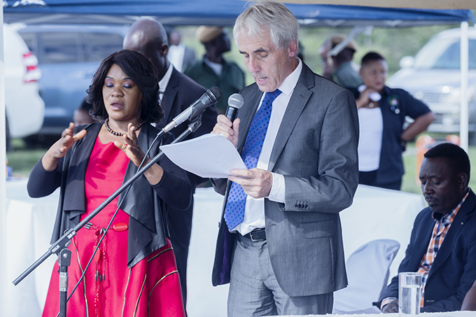 Irish Ambassador to Zambia helps launch National Social Cash Transfer Programme