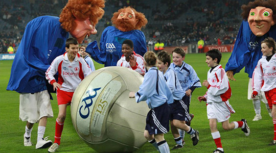 Children and GAA mascots in Croke Park Stadium
© DUBLIN REGIONAL TOURISM AUTHORITY AND ITS IMAGE CONTRIBUTORS.  ALL RIGHTS RESERVED.