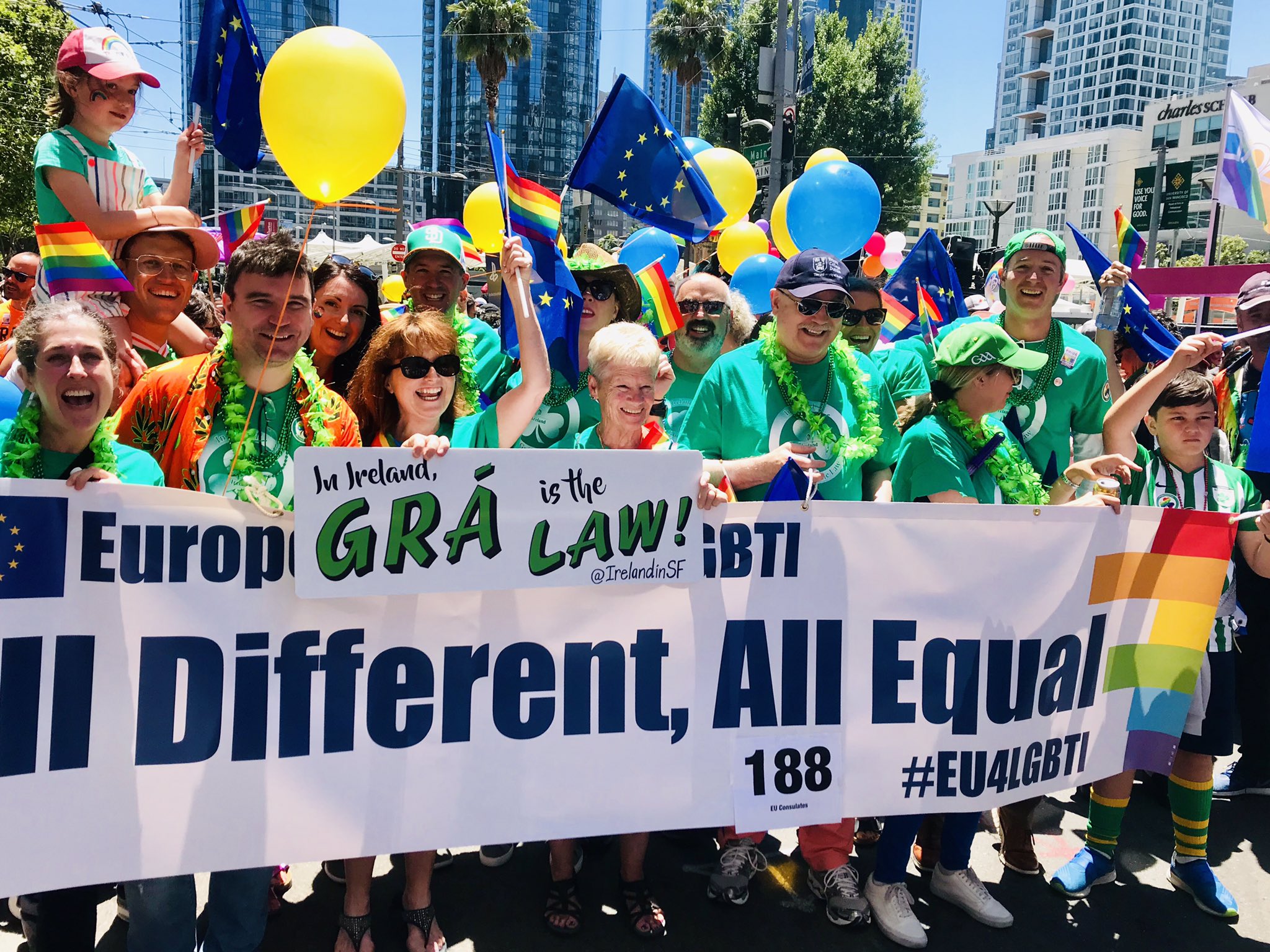 Staff at Ireland's consulate in San Francisco celebrate pride 2019