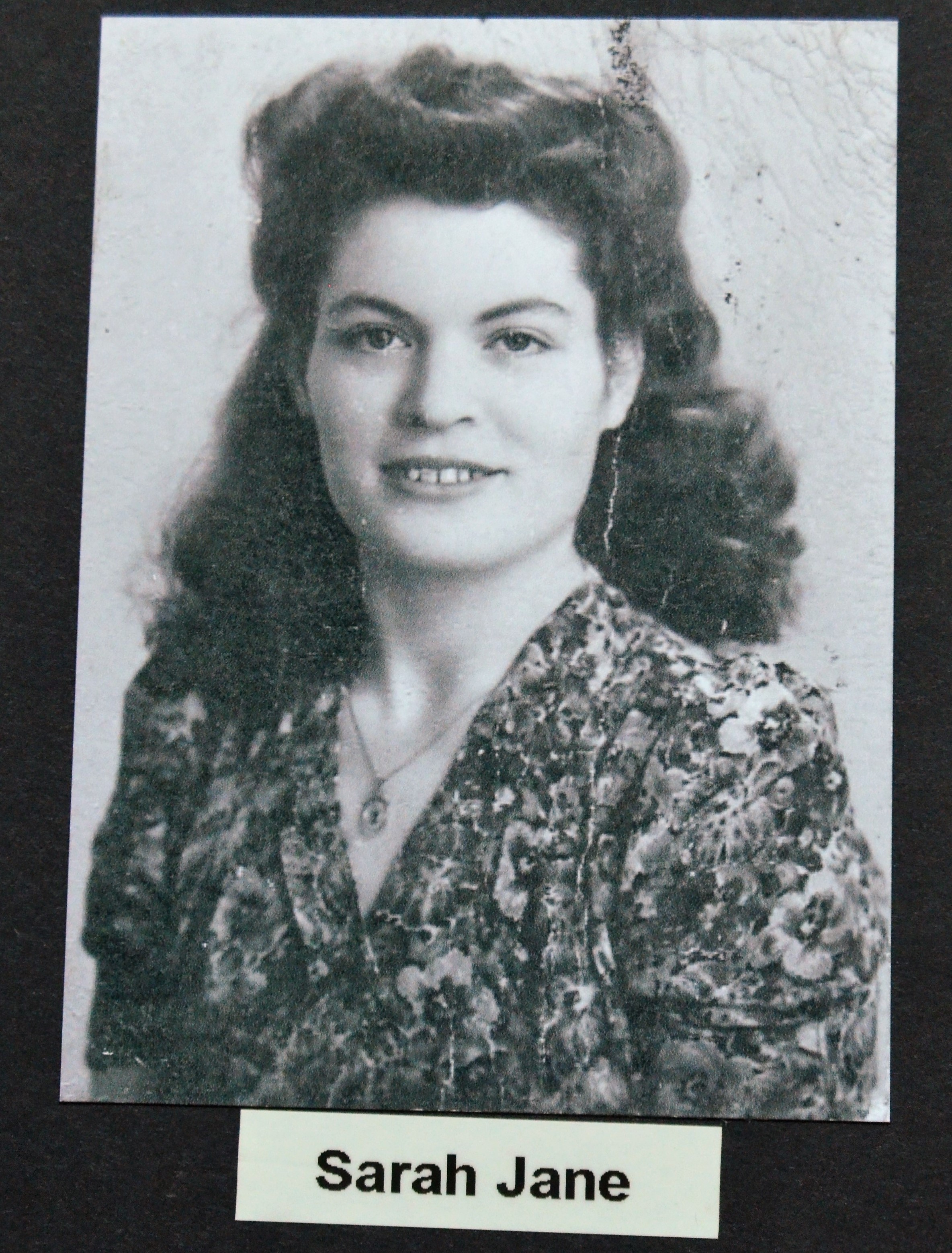 An archive photograph of Centenarian Bounty recipient Sarah Jane Hughes