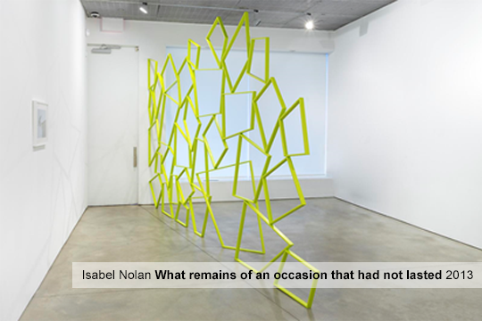 Isabel Nolan: What remains of an occasion that had not lasted (2013)