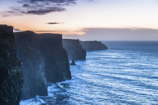 Cliffs of Moher at sunset Co. Clare, Ireland