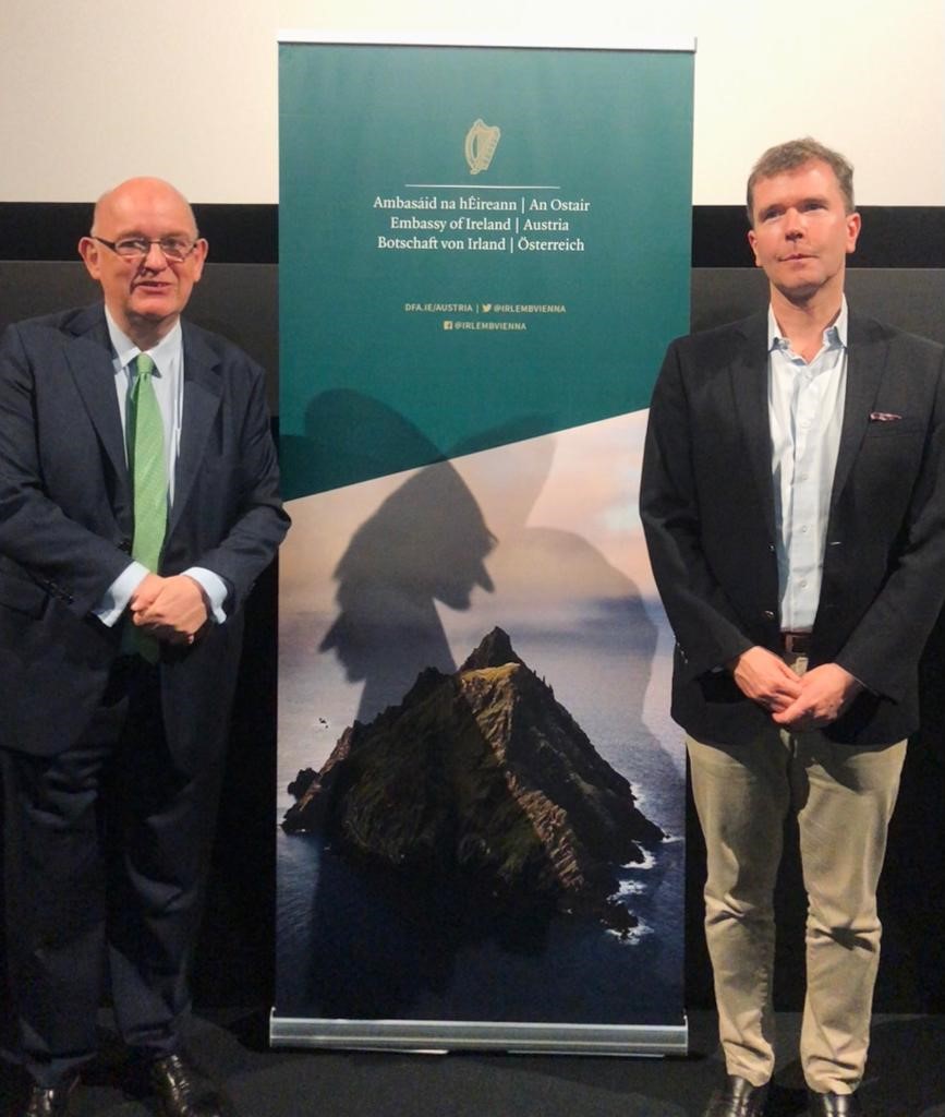 Ambassador of Ireland to Austria, H.E. Eoin O’Leary and Director of the Austrian Film Museum