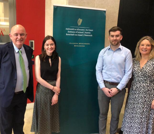 Ambassador O'Leary, Katherine Dagg, Rob Shaw and Anna Cunniffe