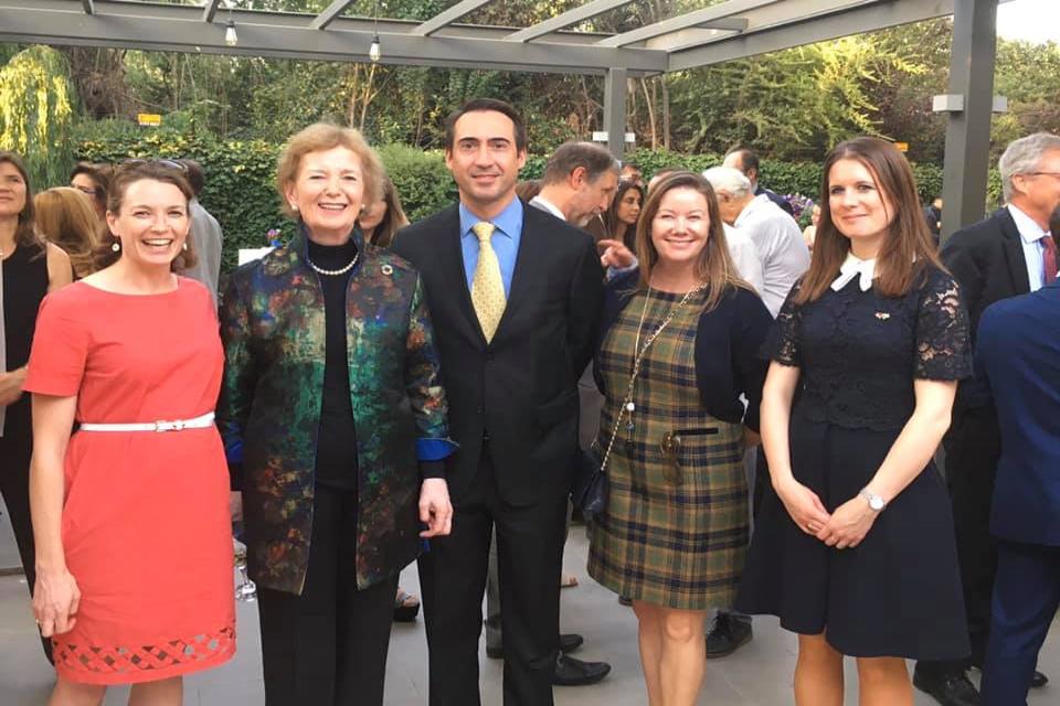 We were delighted to welcome her to the official residence for a reception with friends of the Embassy from the civil, environmental and international communities