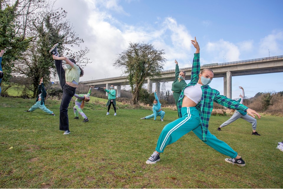 Kinesis Dance Academy members performing as part of this year's St. Patrick's Festival