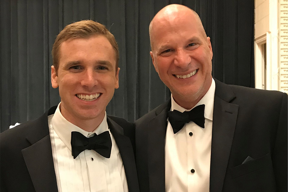 Vice Consul Paul Breen with Dan Regan, recipient of the 2018 John O’Neal Community Award