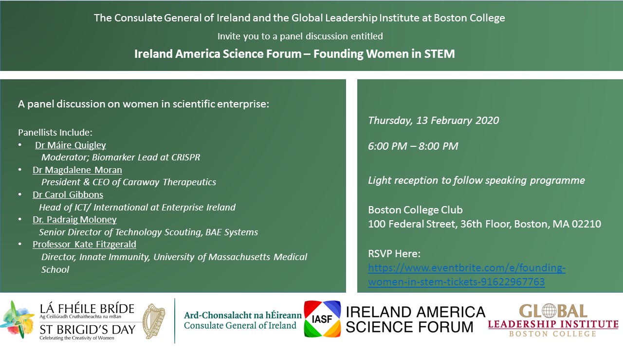 Ireland America Science Forum – Founding Women in STEM
