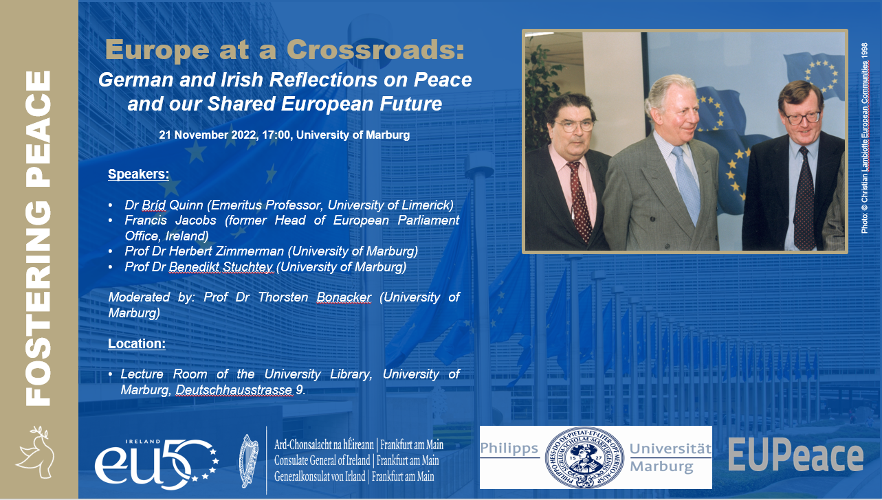 Europe at a Crossroads: German and Irish Reflections on Peace, and Our Shared European Future