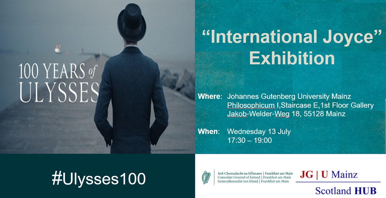 Launch of ‘International Joyce’ exhibition, 13 July