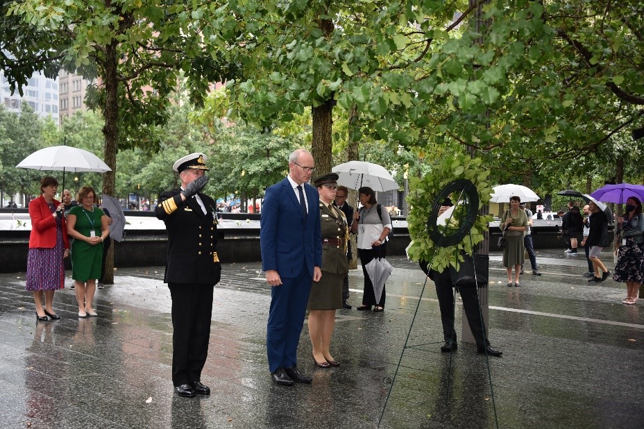 Minister Simon Coveney visits 9/11 Memorial and Museum on 20th Anniversary of Attacks