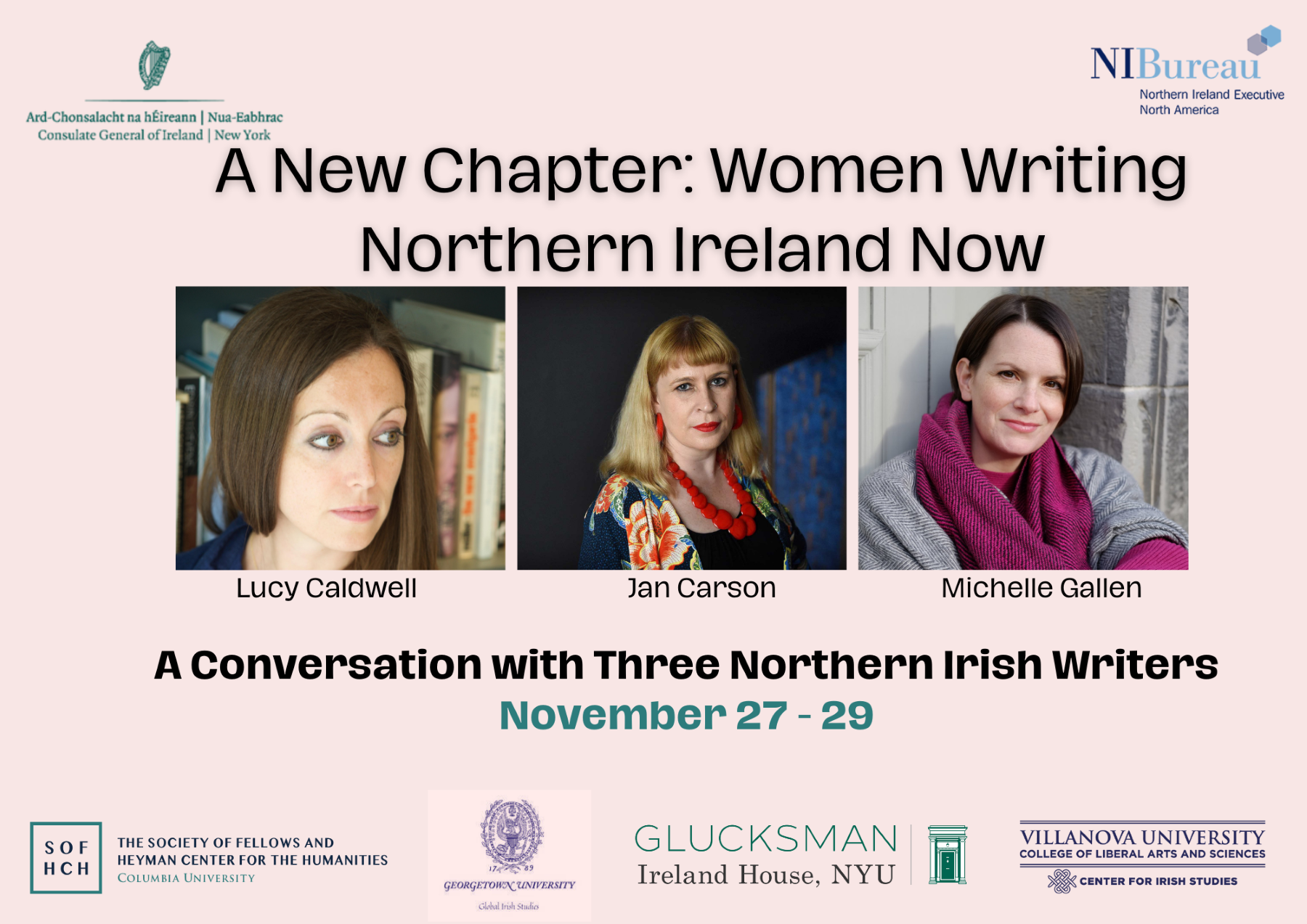 Three Northern Irish Women Writers on Tour This November