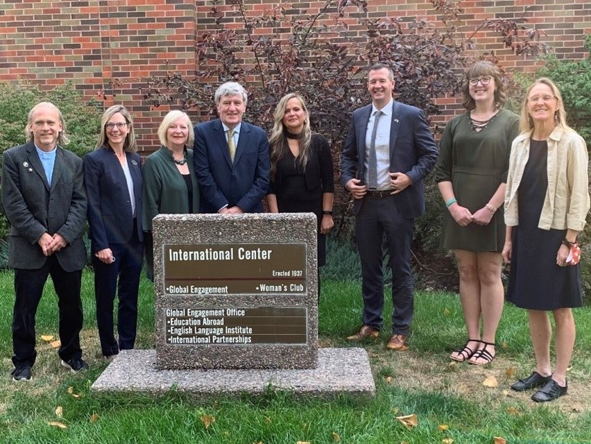 Ambassador Mulhall & Consul General O'Driscoll at the Global Engagement Center at the University of Montana