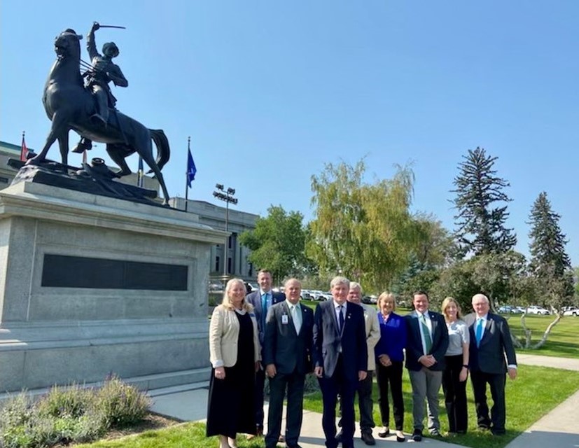 Ambassador Mulhall meeting the new Irish Caucus in Montana State Legislature