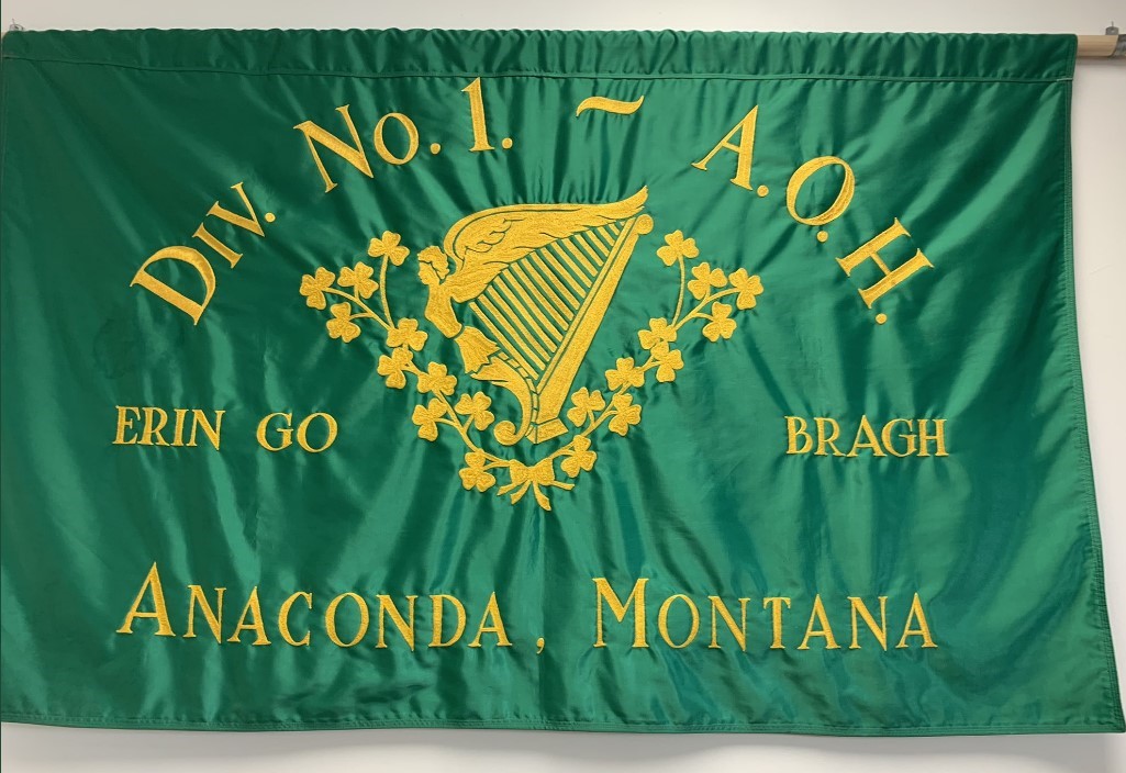 Ancient Order of Hibernians Flag Anaconda Montana 