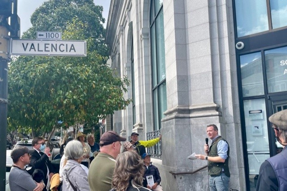 CG Robert O'Driscoll at the Old Hibernia Bank on Valencia Street