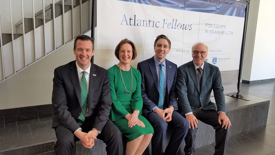 Consul General O'Driscoll and Minister Harris visiting UCSF Mission Bay Campus with Trinity College Dublin @tcddublin and the Atlantic Fellows @AtlanticFellows on the Global Brain Health Institute @GBHI_Fellows program (Photo credit J Rumans Photography)