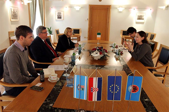 Embassy team meeting with Mayor of Rijeka