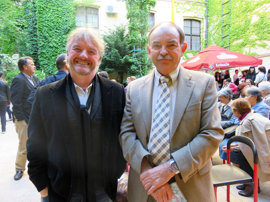 Irish author John Connolly with John Hamill, a member of the growing Croatian Irish community